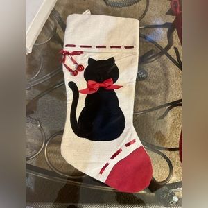 Cat Christmas stocking